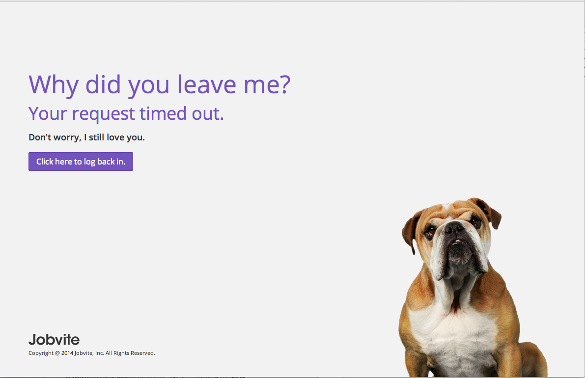 A guilt-tripping dog saying "Why did you leave me?"